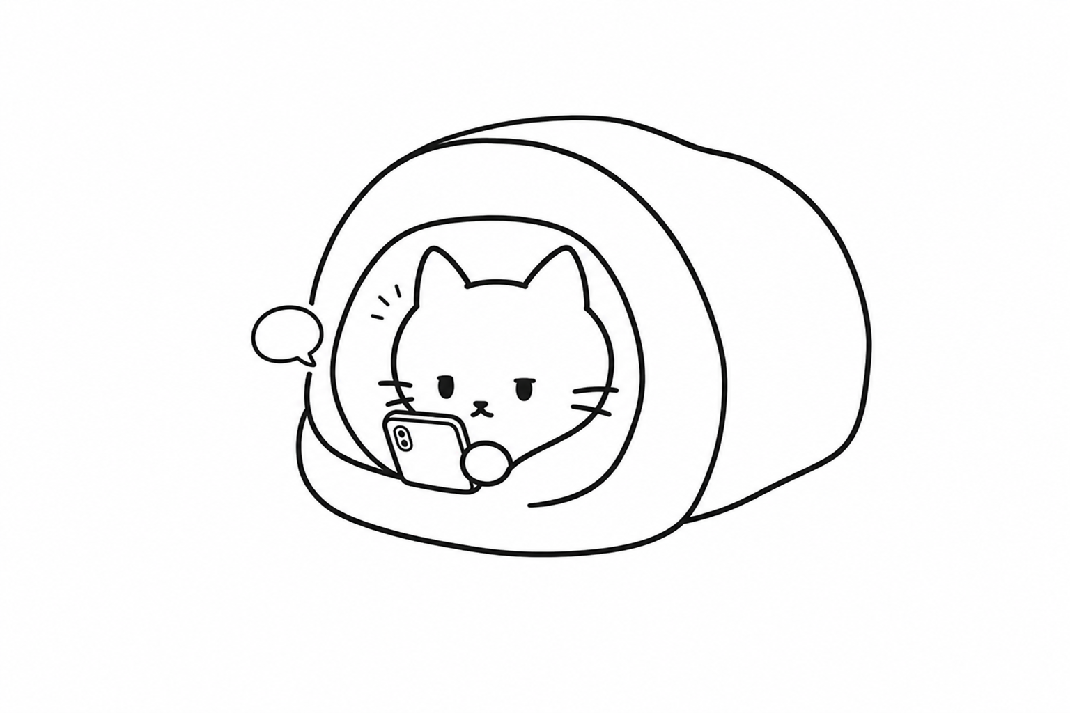 画面のすみの吹き出しに気づくごろ