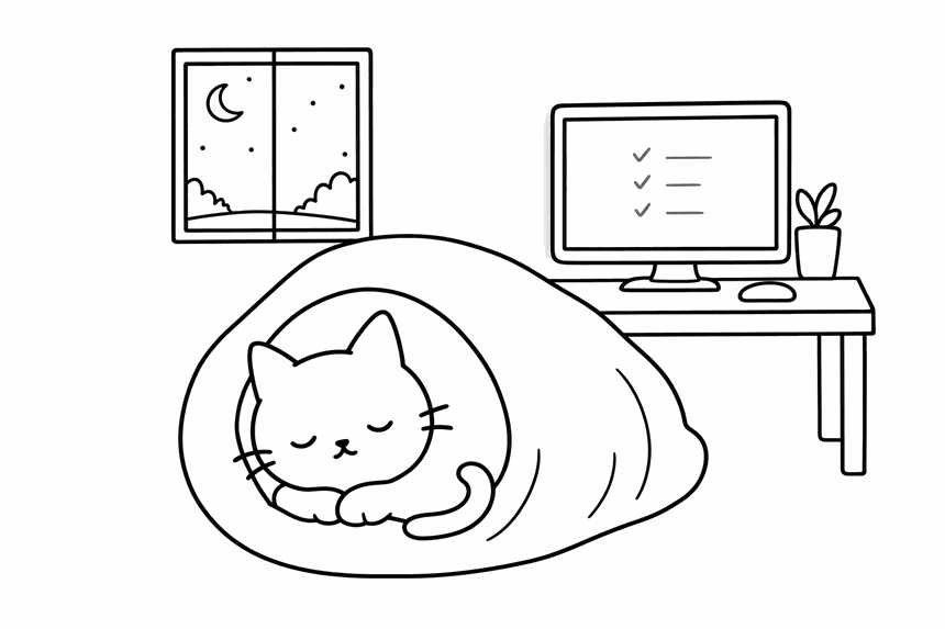 また布団へ