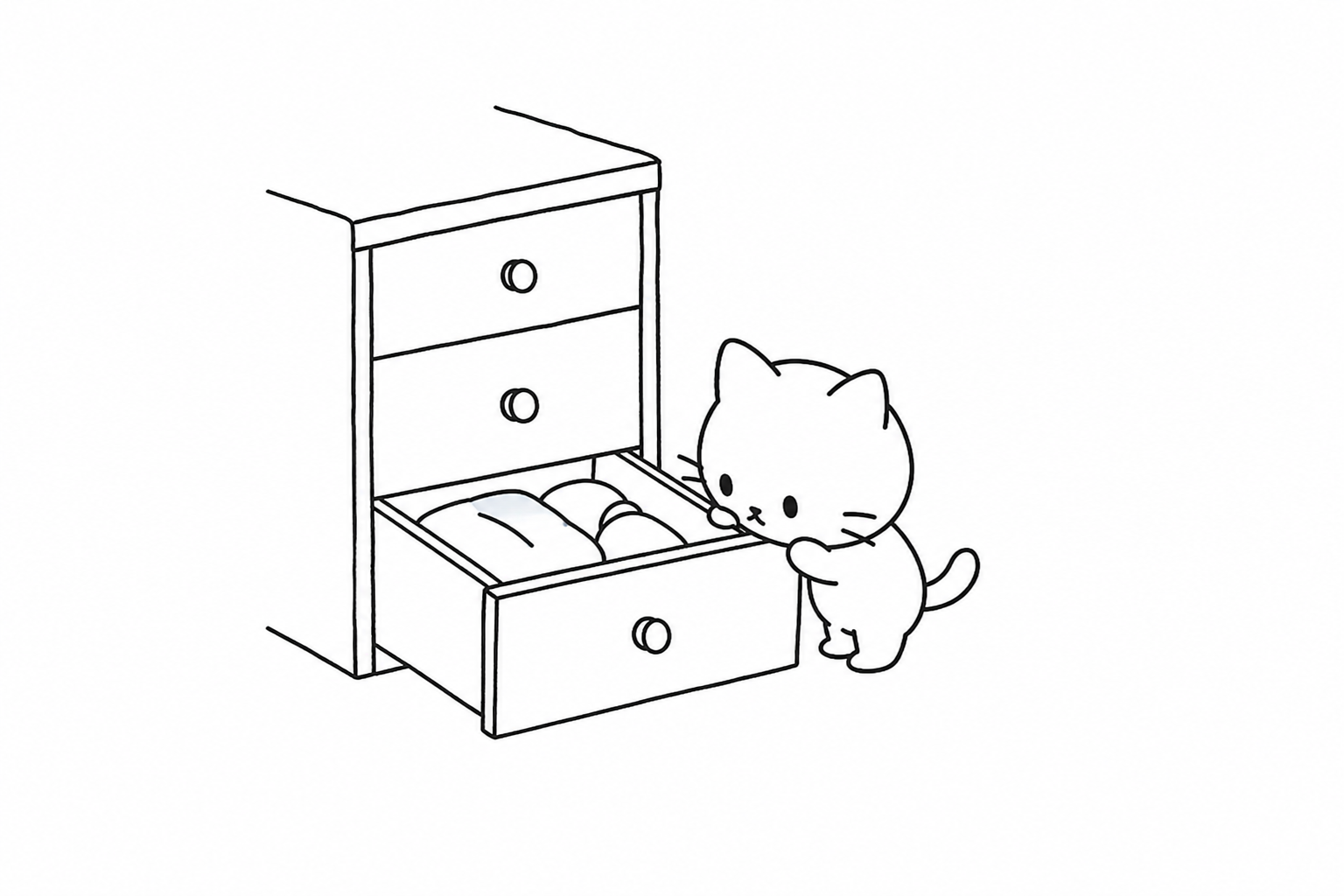 引き出しをひとつ開けて、中をのぞくごろ