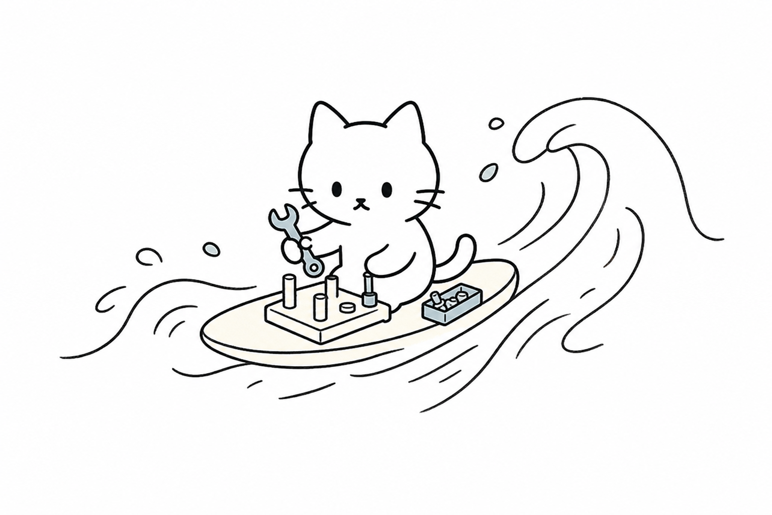 流れに乗りながら道具を組むごろ