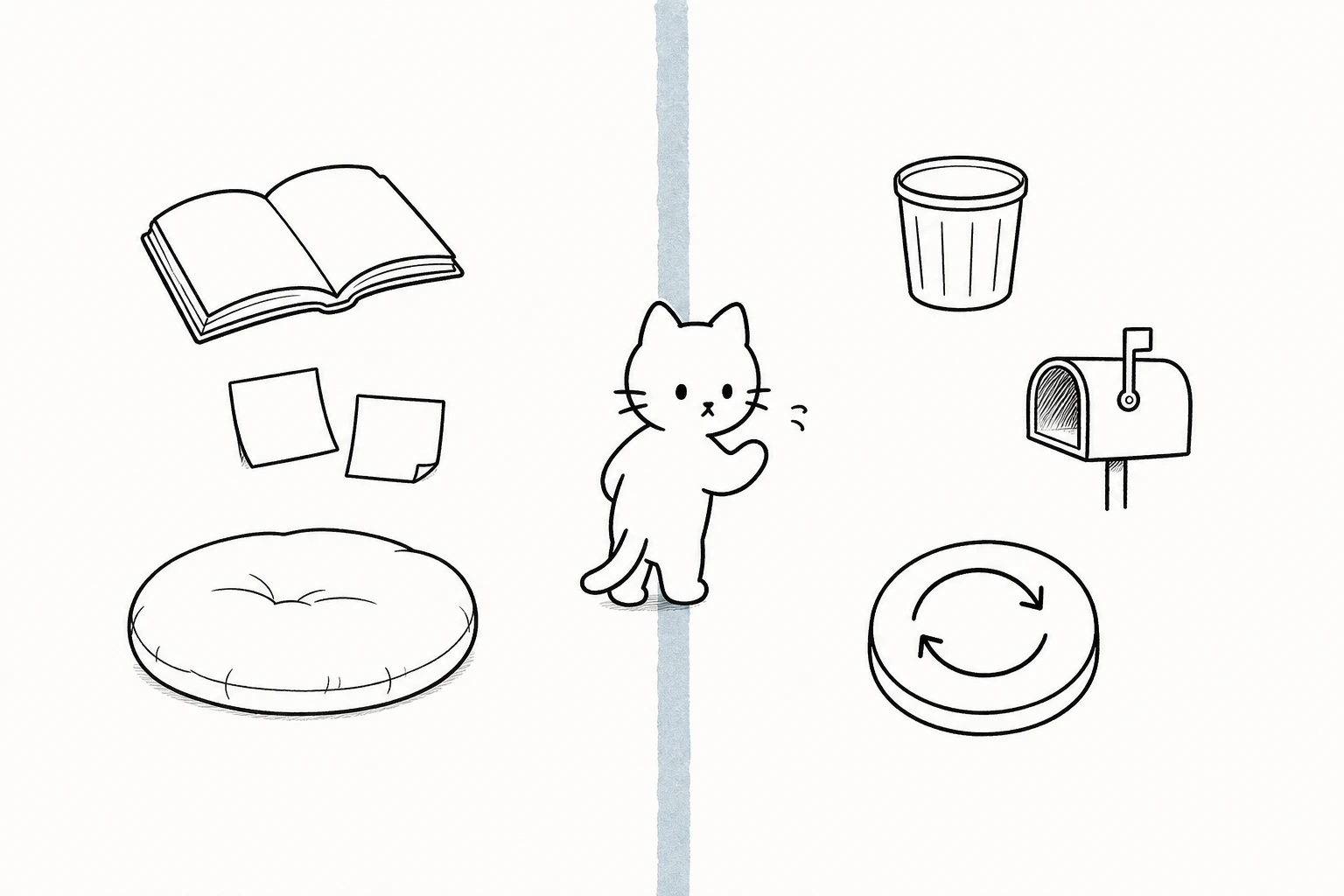 一本の境界線で戻せる作業と戻せない作業を分け、ごろが越える前に振り返る