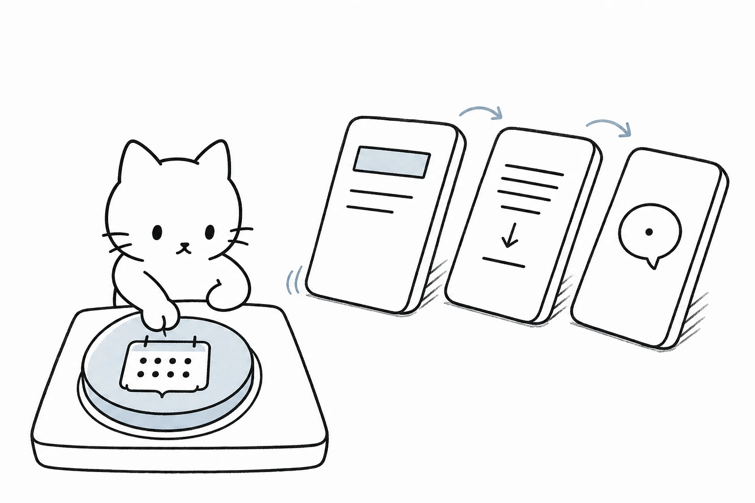ごろが一つの週まとめボタンを押すと、見出し・要約・一言の三工程が順に進む